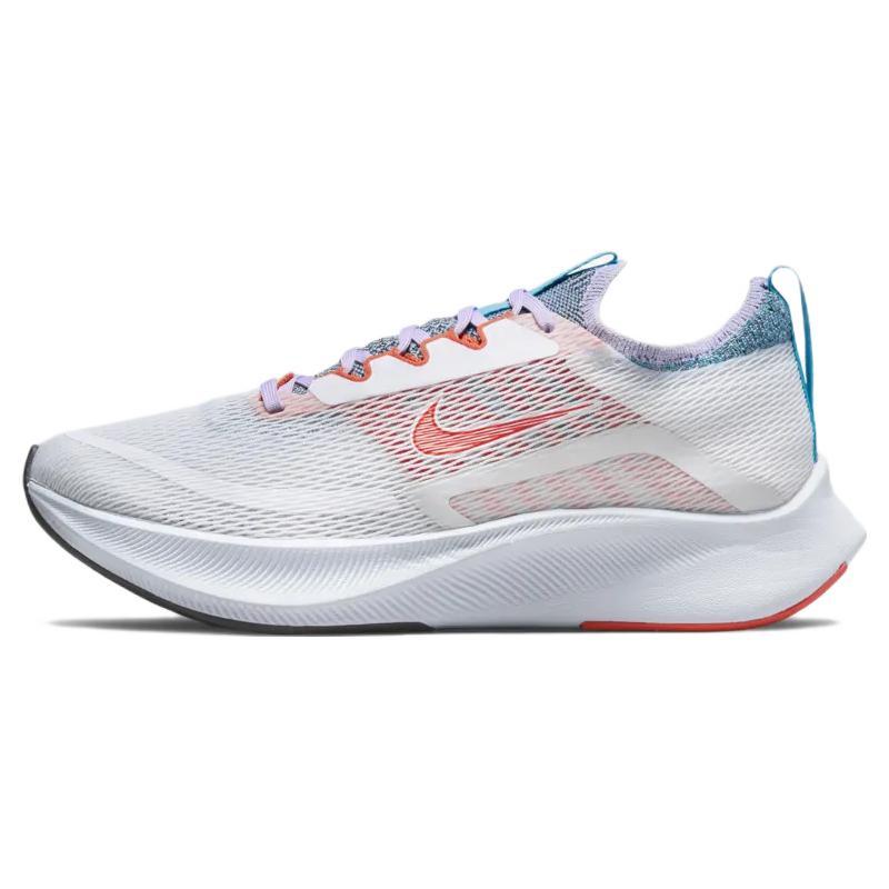 Nike Zoom Fly 4 White Orange Lilac Women's Sneakers Casual CT2401-100