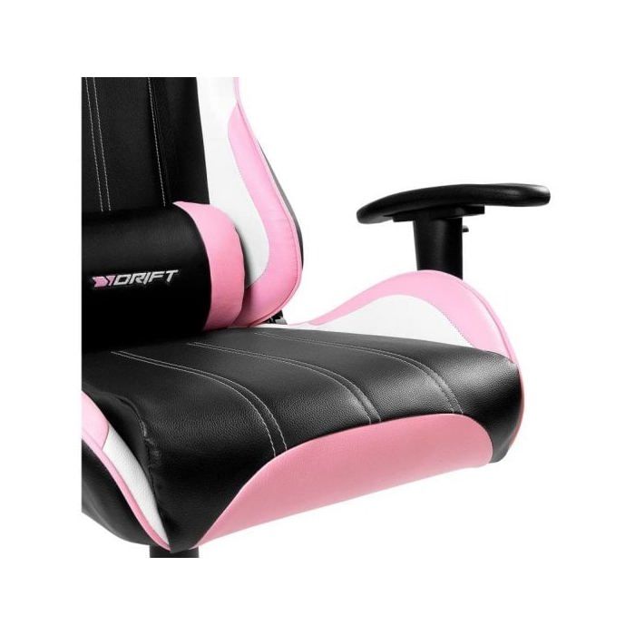 Chaise de jeu Drift Dr175 noir/blanc/rose