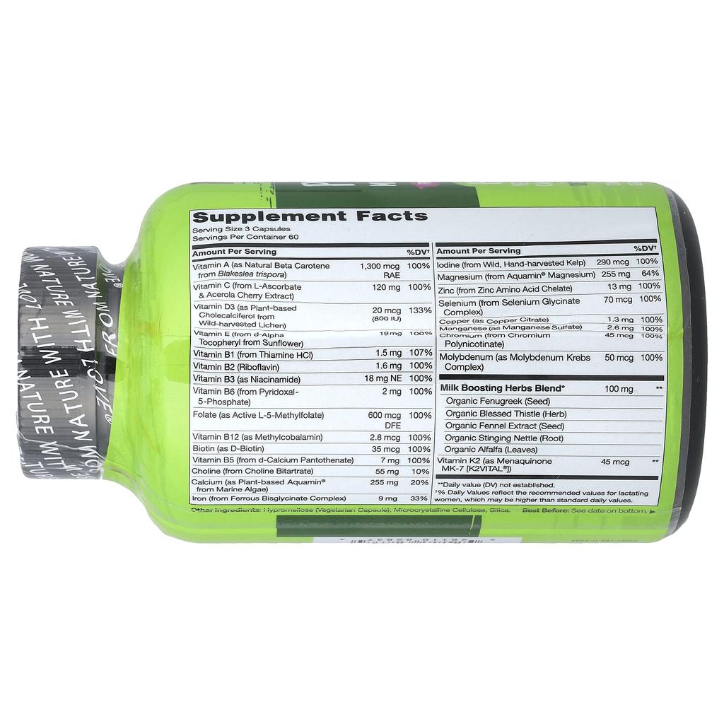 Postnatal Multivitamin for Breastfeeding Moms, 180 Veggie Capsules