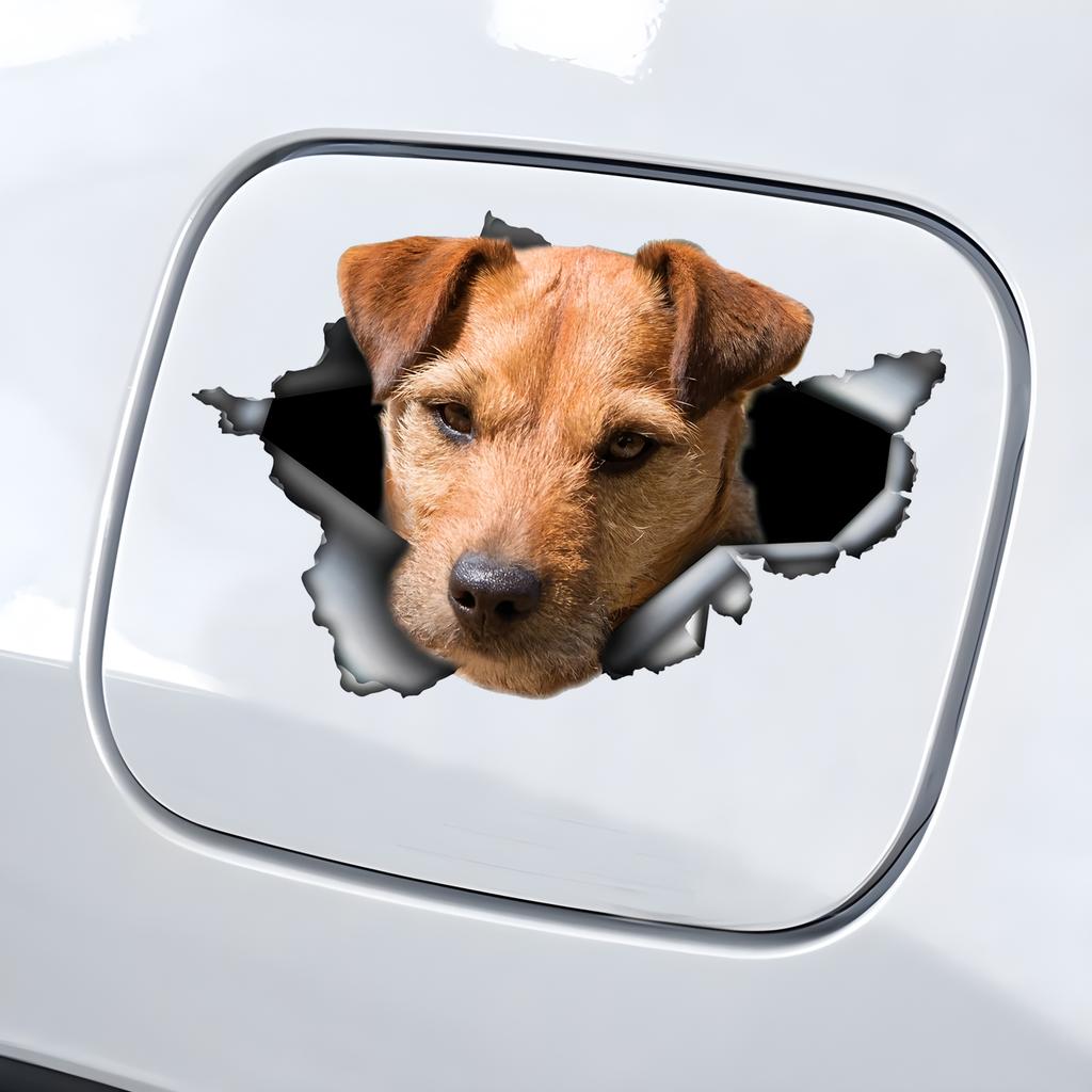 Patterdale Terrier Car Stickers Funny Waterproof Vinyl Decal Motorcycle Decorative Accessories, Used for Car, Motorcycle, Laptop, Van