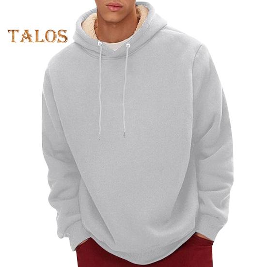 Зимняя мужская толстовка с капюшоном на бархатной подкладке, свободная, с длинными рукавами, со шнурком, большого размера, средней длины, с эластичными манжетами и подолом, повседневная толстовка для пары