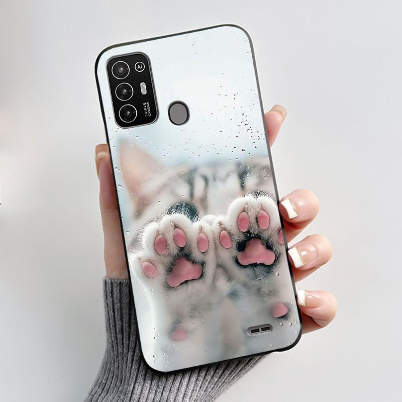 Чехол для ZTE Blade A52 Чехол для ZTE BladeA52 Задняя крышка Силиконовый Мягкий Черный ТПУ Роскошный Дракон Милый Крутой Мальчики Девочки Бампер Накладка на Телефон