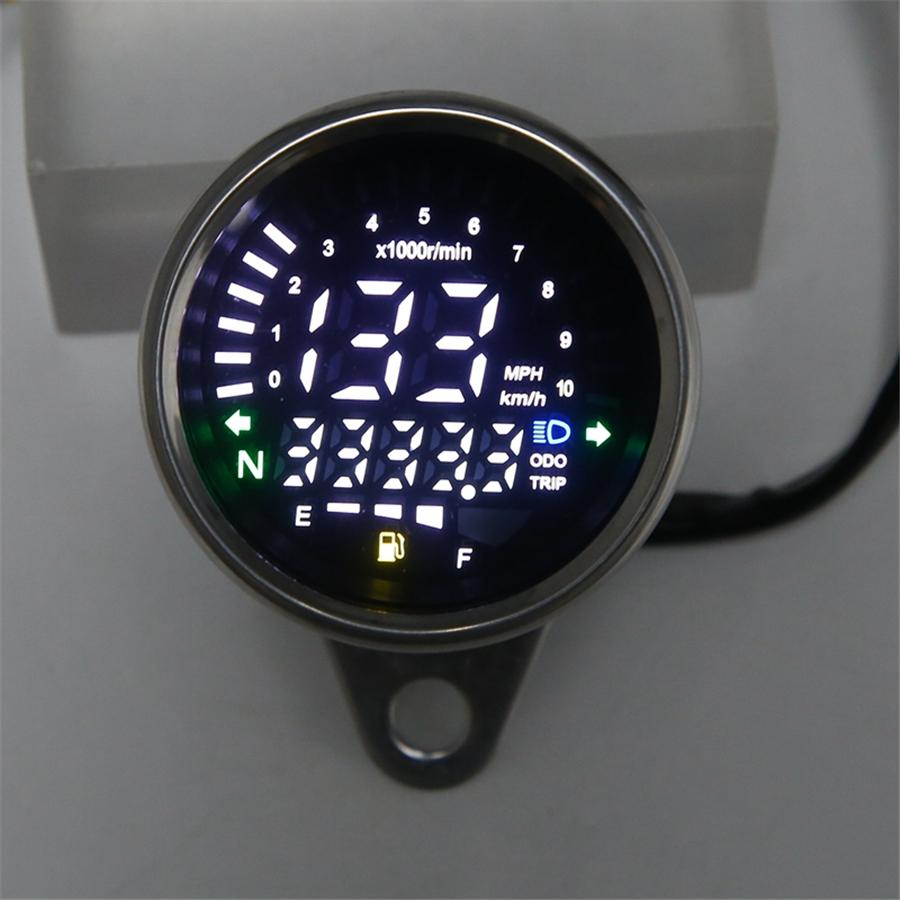 Мотоциклетный прибор Спидометр Цифровой одометр 199 км/ч для 4-тактных 2/4 цилиндров