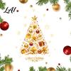 Christmas Window Clings 2 Sheets Gold Clings Static Stick Tree Snowflake Holiday Shop Displays Bauble Glass Decals No-Glue Removable Winter