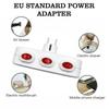 1-5X 1-в-3 EU Удлинитель с выключателем ВКЛ/ВЫКЛ Электрическая вилка Европейский стандарт Розетка-преобразователь 3 независимых выключателя