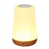 Rechargeable RGB Wood Grain Night Light with Remote - Creative Bedside Lamp