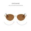 Women's sunglasses - unisex retro oval metal sunglasses