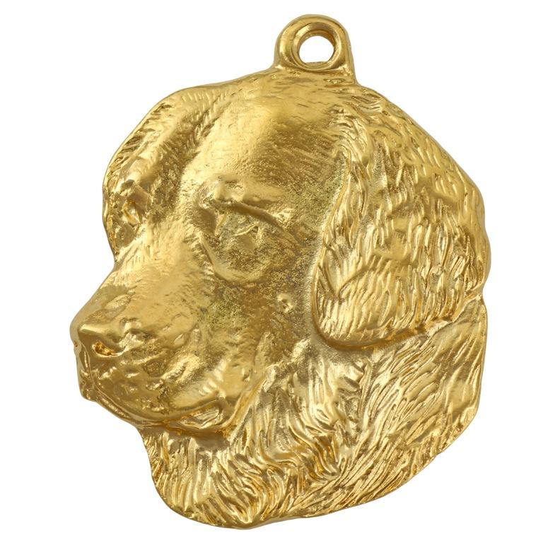 Golden Retriever - Brelok I Naszyjnik Z Psem W Pudełku, Produkt Pozłacany Wysokiej Jakości, Marka Art-Dog