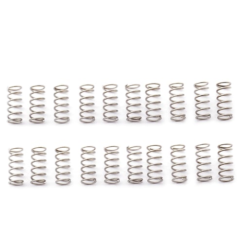 Musiclily Pro 10x4.5mm Stainless Steel Saddle Springs for Strat/Telecaster Electric Guitar Bridges, Original Colors (Pack of 20)