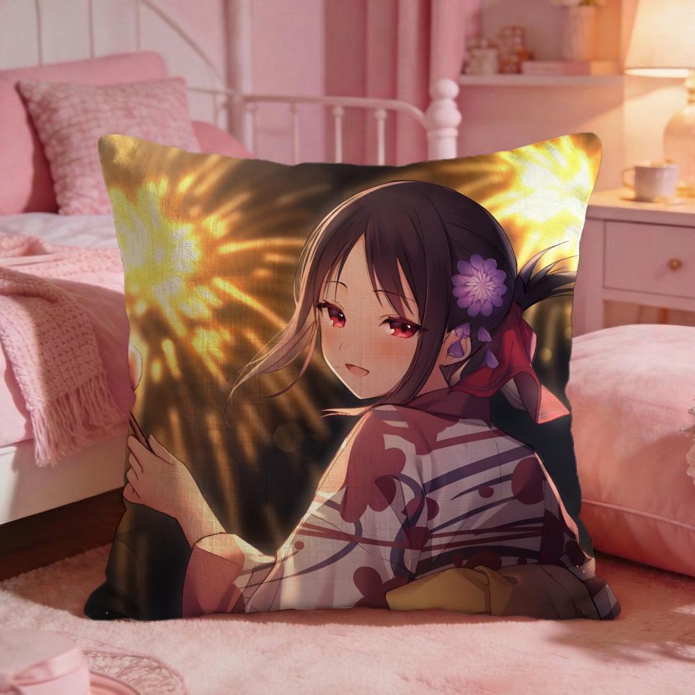 Kaguyasamas Love Is Wars Наволочка Премиум Комфорт Двусторонняя Наволочка Двусторонняя Конструкция Для Любой Комнаты Салона Автомобиля