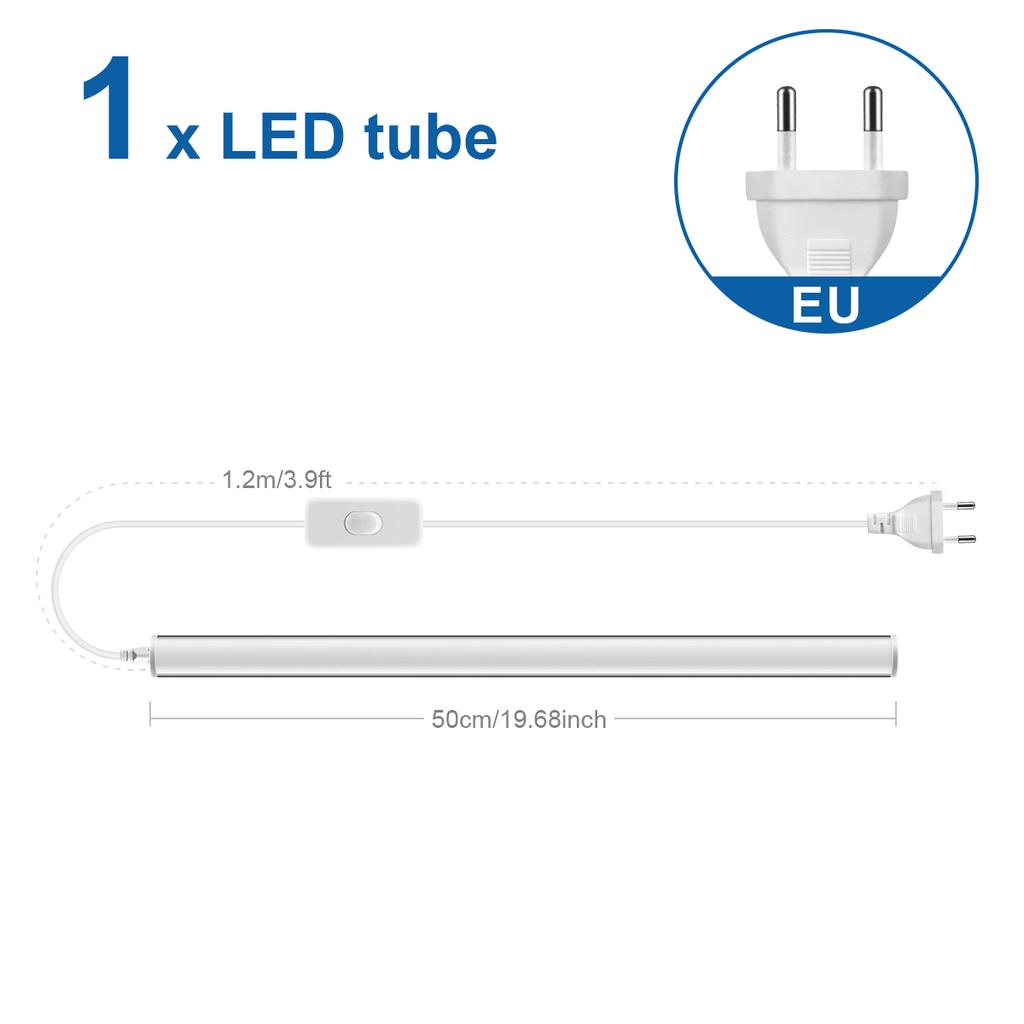 No Strobing T5 LED Light Tube 15W 50CM Bright LED Wall Lamp 110-220V For Study Reading Desk Table Cabinet Vanity Indoor Lighting