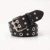 Ремень Air Eye Belt Женский ремень с заклепками Женский ремень в стиле панк с двойной пряжкой