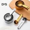 Stainless Steel Measuring Spoon Set Dual Unit Scales Ergonomic Handle Measuring Cup for Precise Baking Measurements Home Kitchen Bakery Use