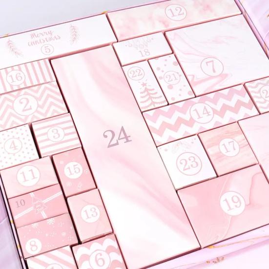 Рождественский адвент-календарь своими руками 2024 пустая коробка для заполнения 24-дневный рождественский календарь обратного отсчета сделать