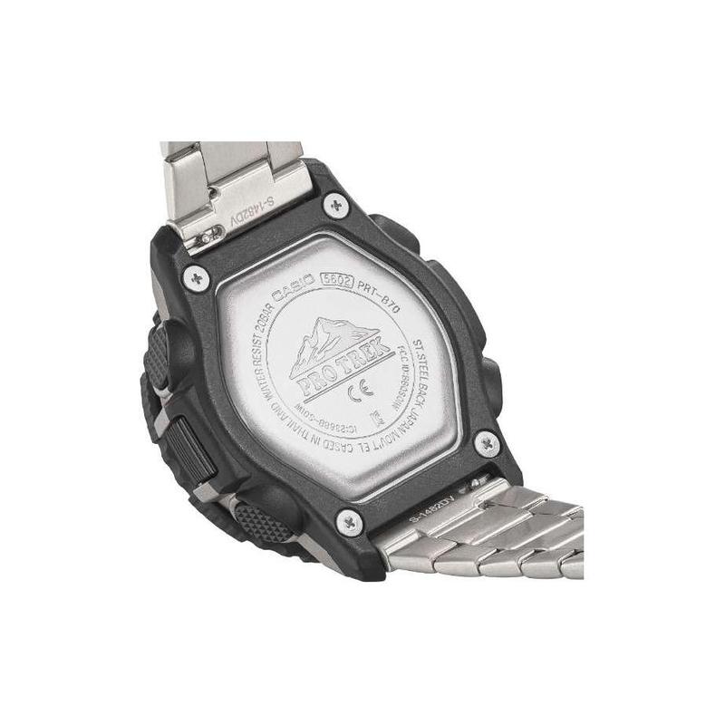 Casio Серия PRO TREK - PRT Модные Наручные Часы для Альпинизма с Питанием от Солнца, Термостойкие, Сопряжение по Bluetooth, Двойной Дисплей, Водонепроницаемые и PRT-B70T-7JF