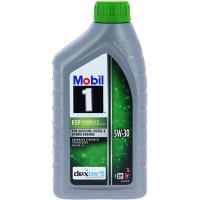 Моторное масло 5W-30 ESP Синтетическое - MOBIL 1 - Formula-P - канистра 5л - высокая производительность, защита от загрязнения