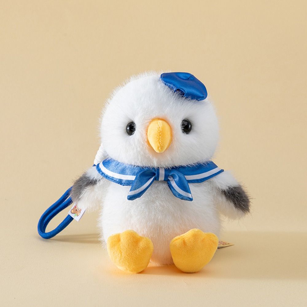 Collection Simulation Seagull Plush Keychain Cartoon Seagull Stuffed Doll Birthday Parties