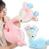 Peace Deer Plush Doll Pillow High Quality Pink Blue Sika Deer Elk Plush Doll for Boys and Girls Christmas Birthday Gift