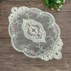 Nordic Lace Coaster Round Placemat Retro Flower Mesh Embroidery Table Place Restaurant Home Supplies Hotel Tablecloth Decor