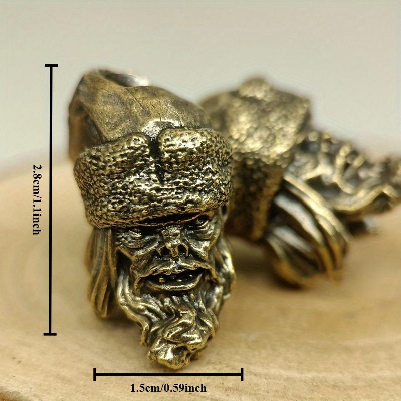 1 шт. Античная бронза Беззубый бородатый старик Брелок Подвеска Подвеска для рюкзака Винтажная латунь Поделки Античная латунь Миниатюрные украшения