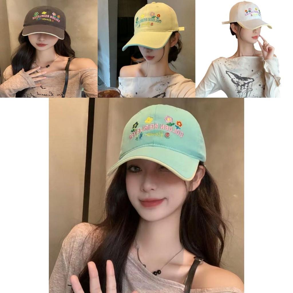 Adorable Floral Pattern Baseball Cap For Women Featuring Soft Cotton Fabric And Breathability