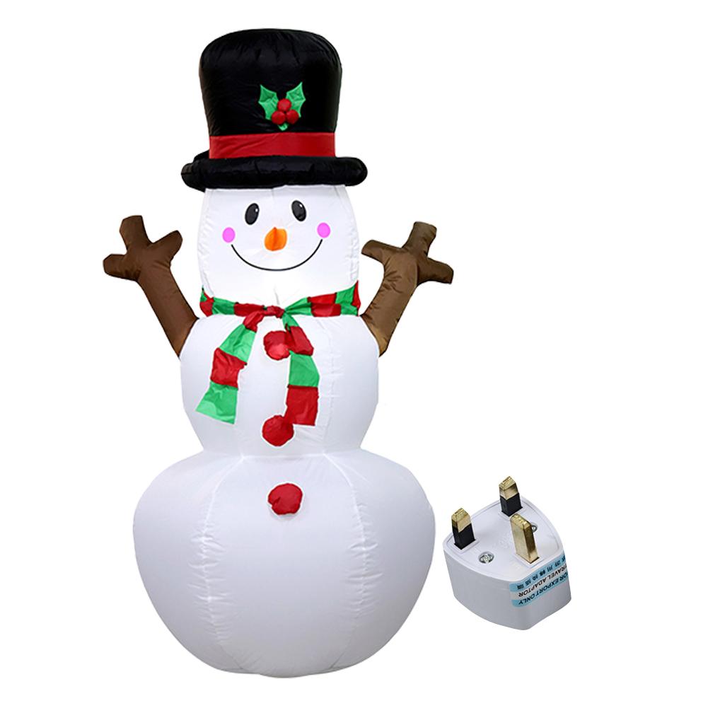 Светодиодная надувная милая игрушка, надуваемая воздухом, освещенное украшение в виде Санта-Клауса, светящаяся гигантская модель, украшение для рождественской садовой вечеринки