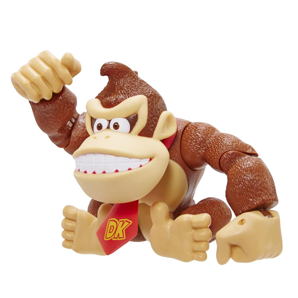 Nintendo Super Mario 15cm Tall Donkey Kong Action Figure with Pose Perfect for Play and Display for Kids and Collectors Ages 3 and 6" / Function, Up.