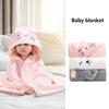 Baby Bath Towel Hooded Baby Towel Premium Soft Coral Fleece Newborn Infant Bath Towel Ultra Absorbent Natural Baby Bathrobe Cartoon Animal Style