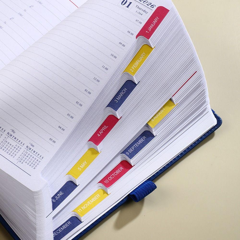 12 месяцев А5 Ежедневник для планирования Английский Блокнот для дел Школа