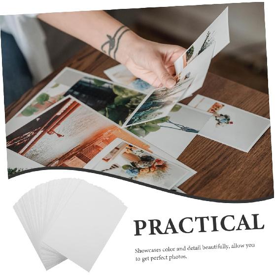 100 листов 6-дюймовой глянцевой фотобумаги для принтеров - Высокоглянцевое покрытие, идеально подходит для рукоделия и профессиональной фотопечати