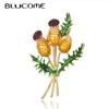 Bouquet Enamel Brooch Flower Pins Alloy For Women Men Wedding Party Holiday Corsage Collar Hat Accessories Bijoux Present