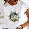 Short Sleeve Forest Adventure Camper Clothing Casual Tee Top Summer Women Tshirt Female Lady Print Fashion Graphic T-shirt
