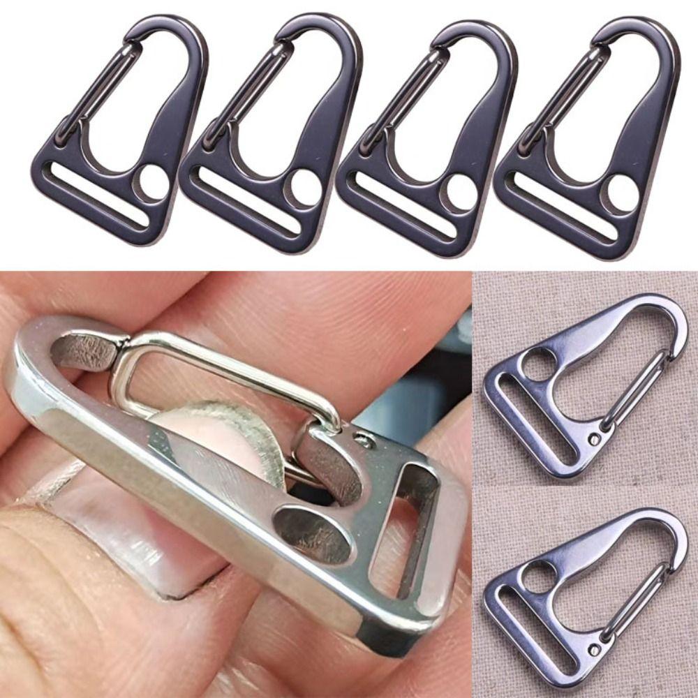 Stainless Steel Hook Clips 20/25/35mm Strap Buckle High Quality Belt Carabiner  Outdoor Tool