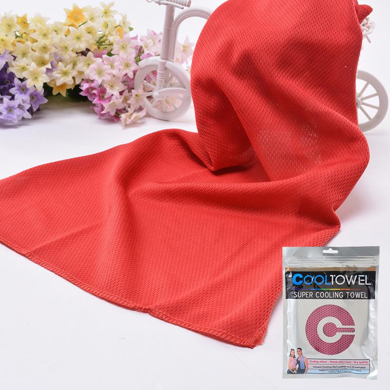 Customizable Ice Silk Summer Sports Towel - Absorbent and Cooling for Fitness