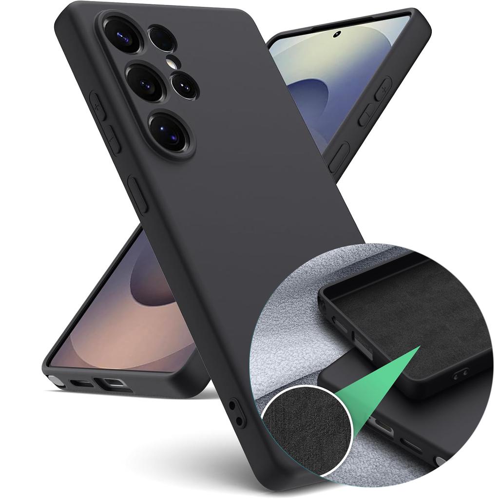 Роскошный чехол из жидкого силикона для Samsung Galaxy S25 Ultra S24 S25 S23 S22 S21 FE S20 Plus + S24+ S25+ Мягкий резиновый чехол Бампер