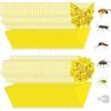 50Pcs Insect Traps Protect The Plant Double Sided Gnat Traps Non-Toxic and Odorless Sticky Board Traps for Garden Plants Kitchen