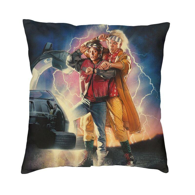 Back To The Future Cushion Covers Sofa Living Room American Science Fiction Square Throw Pillow Case 40x40