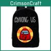 Детский школьный рюкзак Among Us из ткани Оксфорд с дышащим дизайном для учеников начальной школы