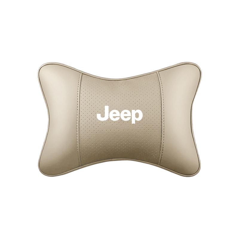 Для автомобиля Jeep Кожаное Сиденье Подголовник Подушка для Шеи Подушка Сиденья Для Jeep Grand Cherokee Wrangler JK Gladiator Compass Renegade