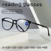 Reading Glasses Women Ultralight Frame Glasses Men Blue Light Glasses Retro HD Presbyopia EyeGlasses +1.0 To +4.0