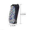 1PCS Bling Sunglasses Eyeglasses Holder Rhinestone Diamond Sun Visor Glasses Fastener Clip Portable Clip Auto Car Ornament