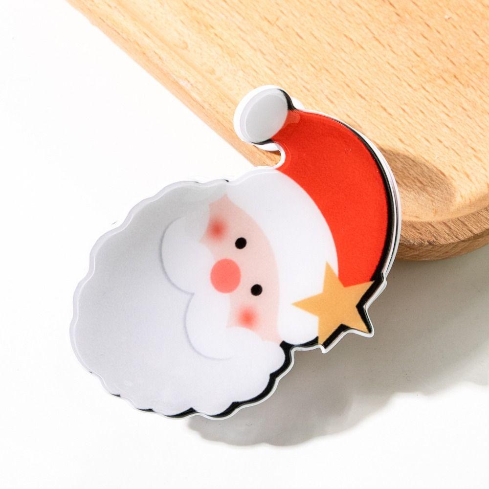 Christmas Snowman Santa Claus Christmas Tree Grab Clip Hair Claw Colourful Hat Small Shark Clip Hair Clip Gift Hair Accessories