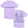 Charlie Kirk Freedom T Shirts Never Surrender Justice Men Women T-Shirt Oversized Cotton Casual High Quality T Shirt Streetwear