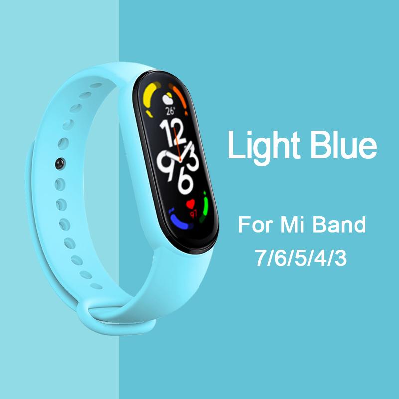 Ремешок для Mi Band 6 7 Браслет Спортивный силиконовый ремешок для часов Miband6 band4 correa ремень Для Xiaomi mi band 3 4 5 6 7 Аксессуары