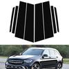 Подходит для Mercedes Benz GLC SUV 2016-2022 8 шт. глянцевых черных автомобильных дверей, окон, стоек, стойки BC, декоративные наклейки