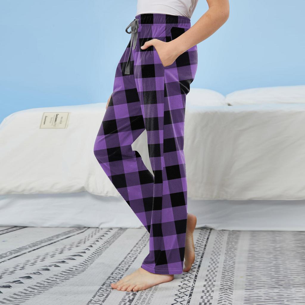 Детские хлопковые пижамные штаны с карманами