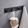 Black Coat Hooks Hanging Bags Key Hangers Multi-Purpose Towel Holder  for Home
