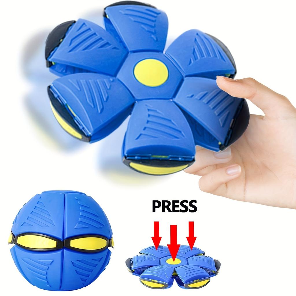 Летающая тарелка, прыгающий мяч, игрушка для домашних животных, летающая тарелка, мяч для собак, надувные мячи, прочное развлечение для всей семьи, активный отдых и упражнения, идеальный подарок для собаки