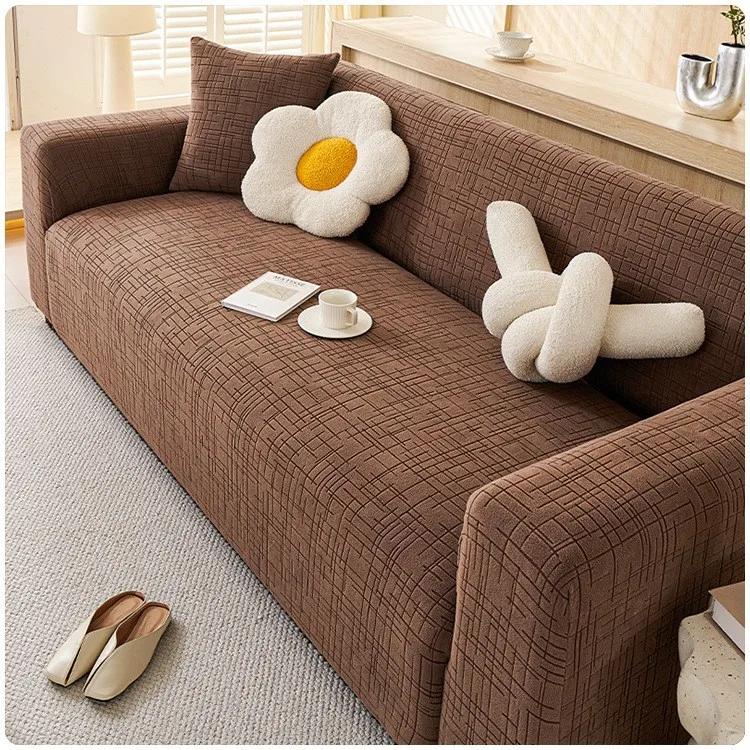 Эластичные чехлы для диванов, предотвращающие появление царапин у кошек, для гостиной, секционные, угловые, Г-образные, защитные чехлы для стульев, чехлы для диванов на 1/2/3/4/5 мест