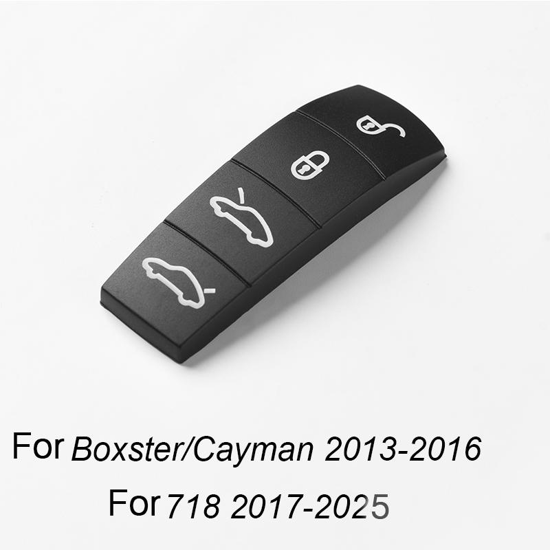 Для Porsche Panamera Cayenne Macan Taycan Boxster 718 911 Чехол для ключа автомобиля Резиновая накладка Силиконовая кнопка на брелок Замена